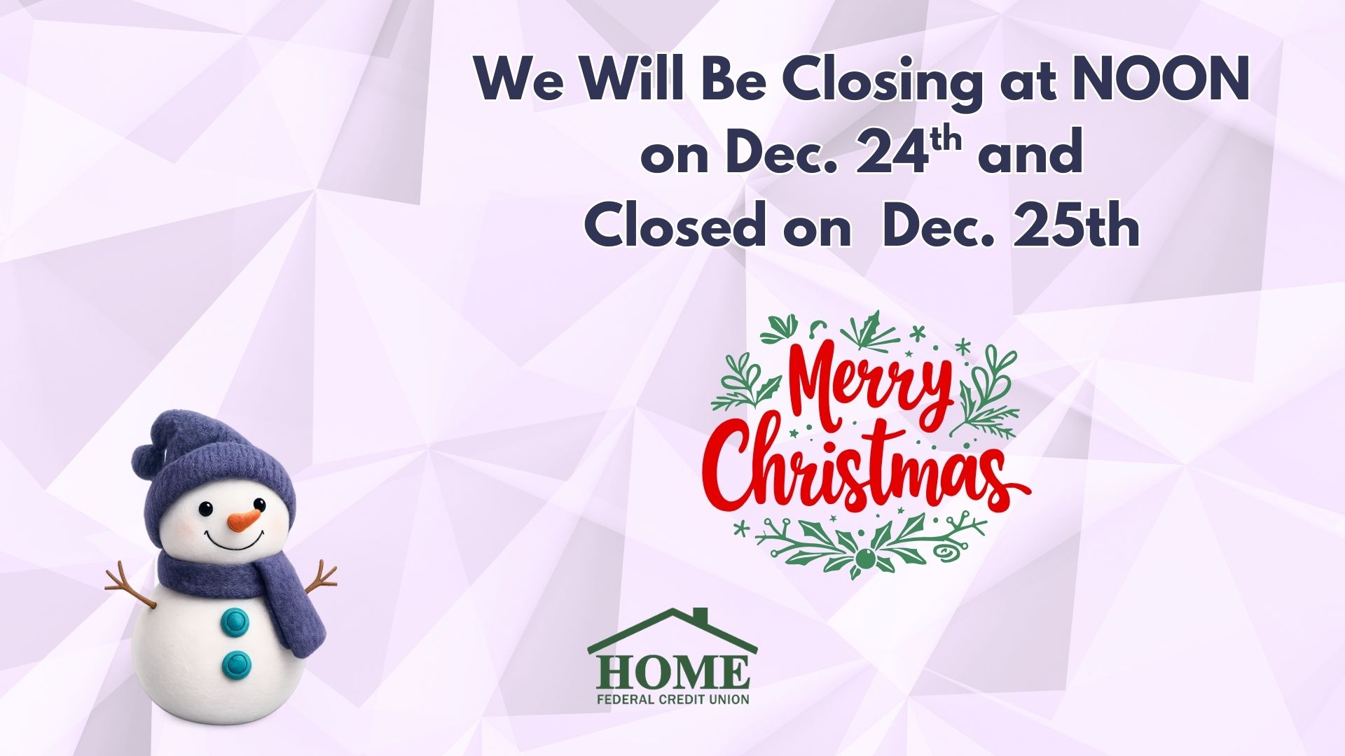 christmas closure